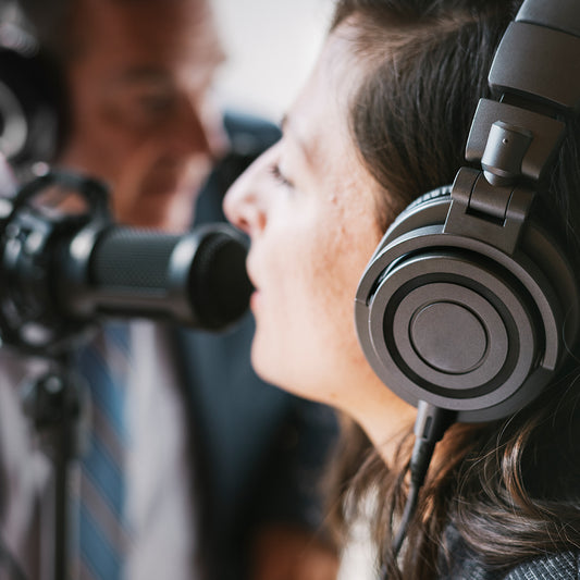 business podcast recording