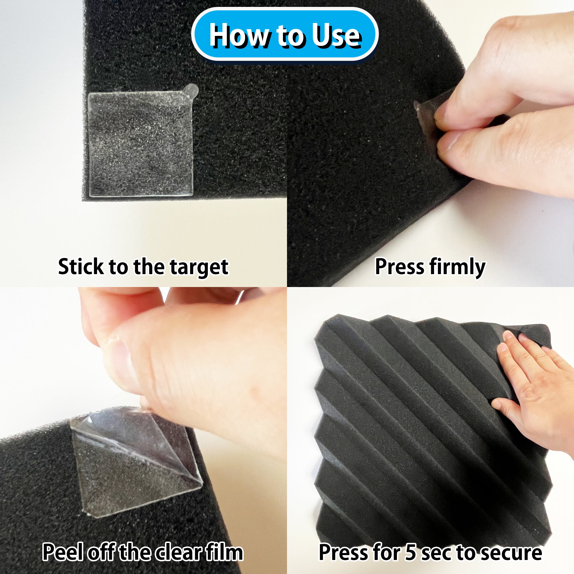 Mini Ear Double SIded adhesive tape for acoustic panels Mini Ear Double SIded adhesive tape for acoustic panels