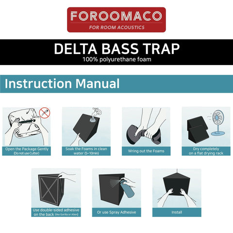 Foroomaco Delta Bass Traps Instruction Manual Foroomaco Delta Bass Traps Instruction Manual