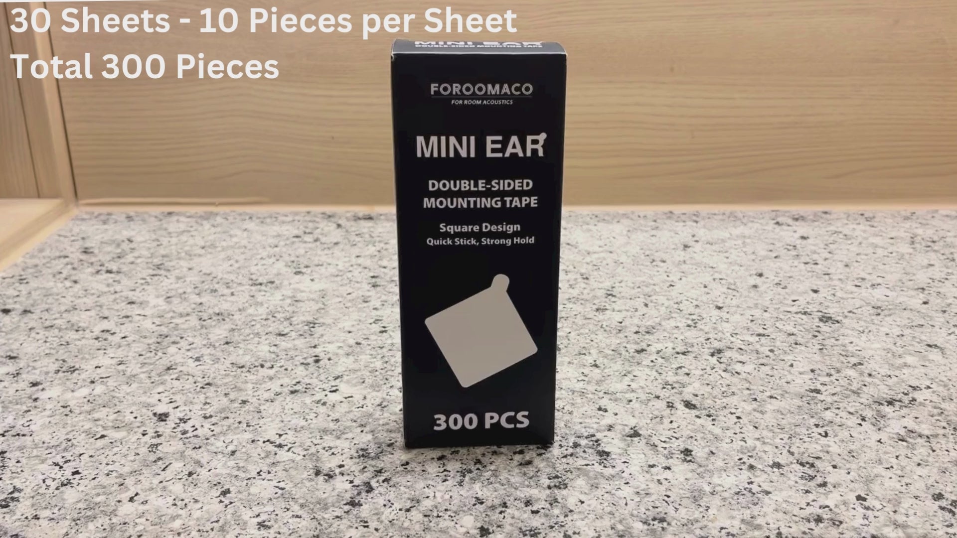 Mini Ear Double-Sided Mounting Tape – 300 Pcs Mini Ear Double-Sided Mounting Tape – 300 Pcs