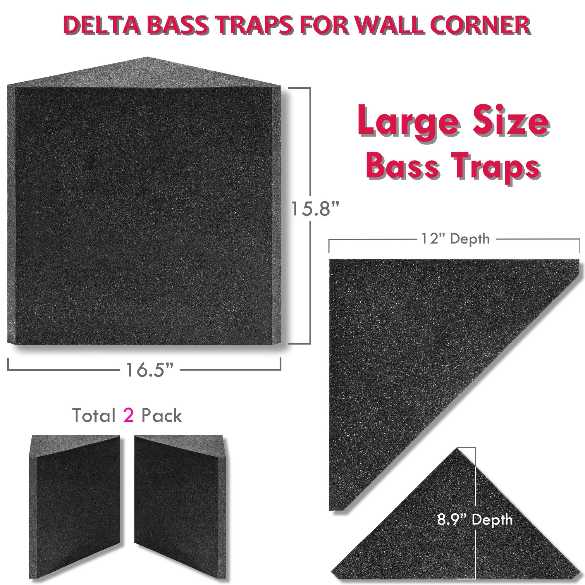 Foroomaco Delta bass traps dimension detail Foroomaco Delta bass traps dimension detail