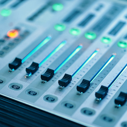 mixing console studio and concert equipment