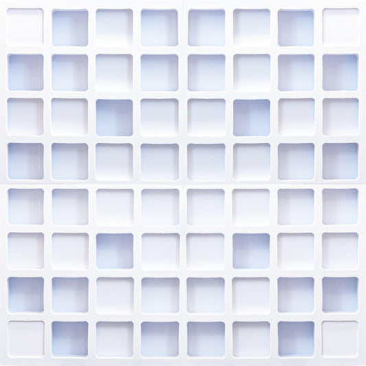 Clean White Waffle Acoustic Diffuser Panel - QRD Design