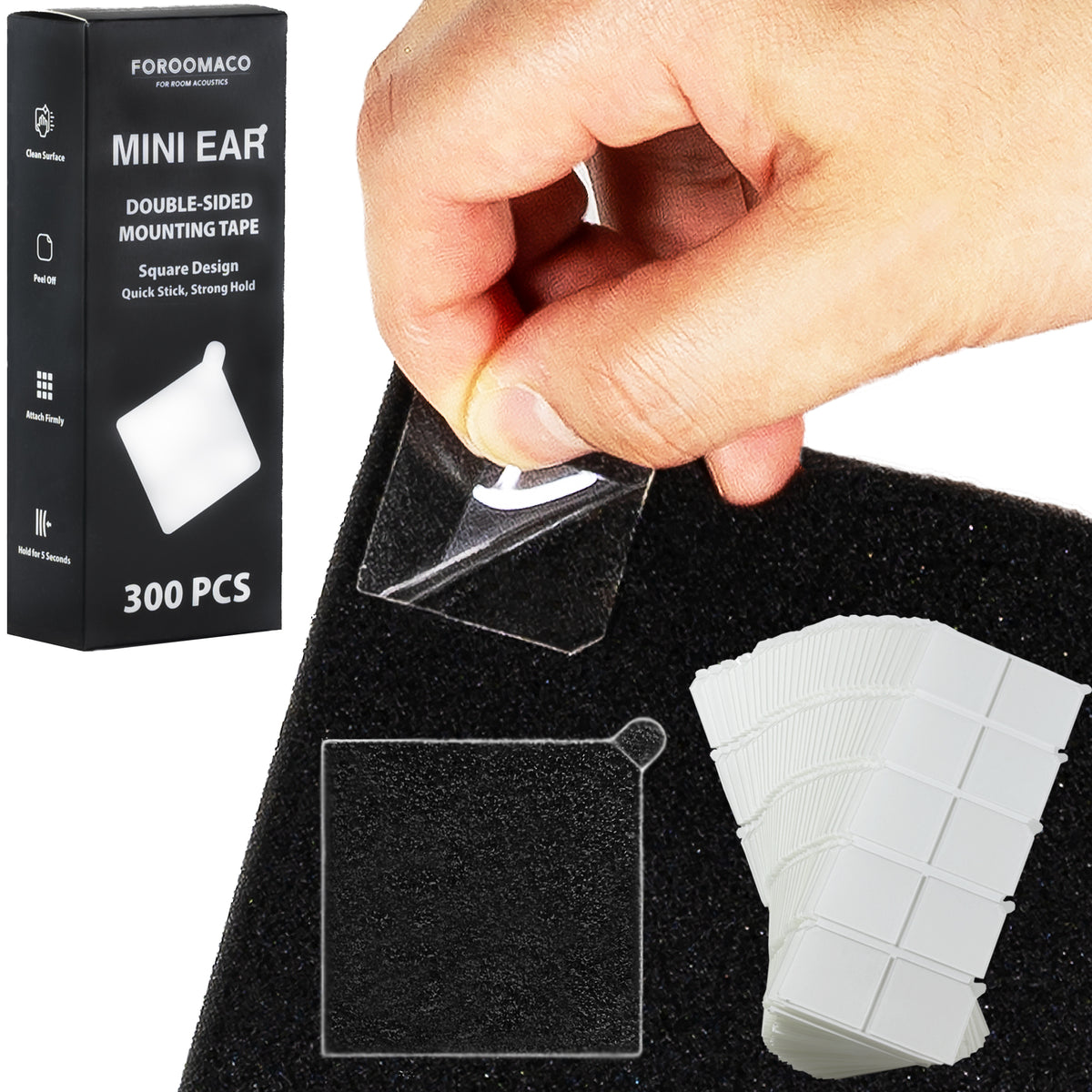 Mini Ear 300 Pcs Double-Sided Mounting Tape Main Image