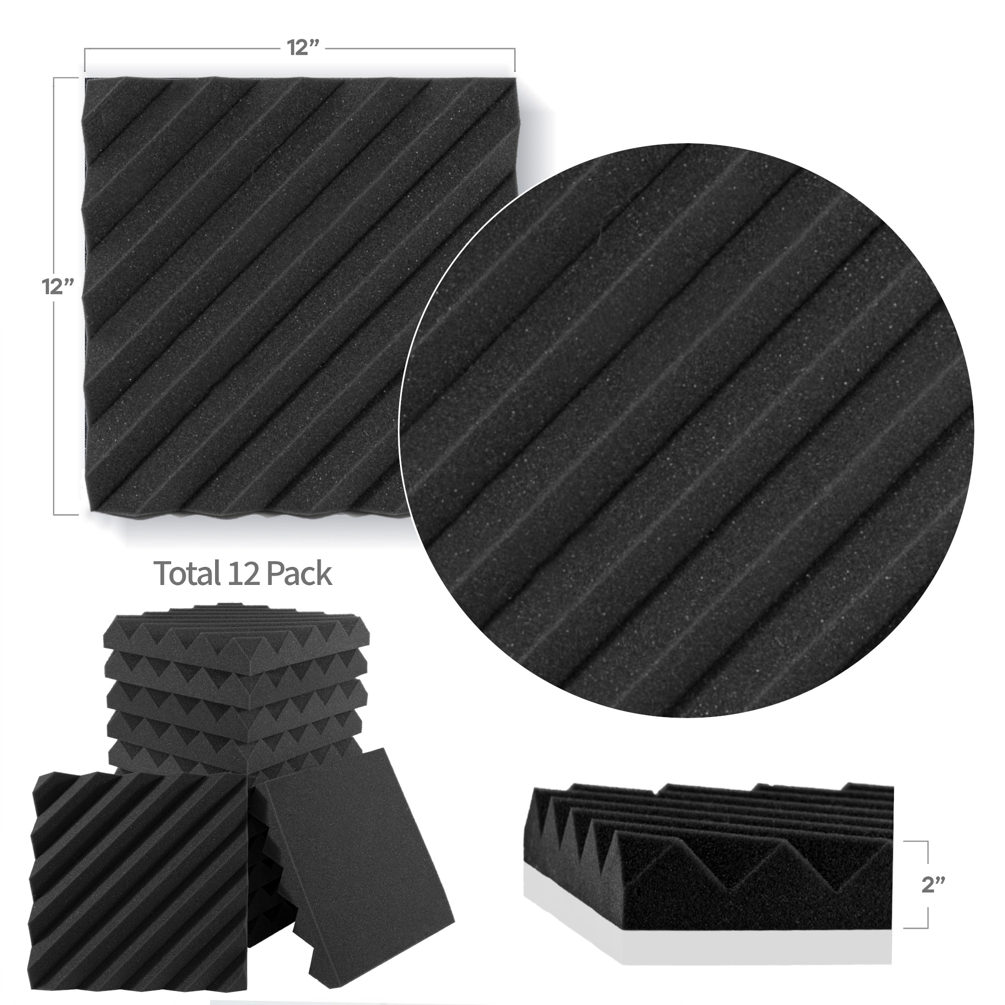 Foroomaco Slash Style acoustic foam panels featured points