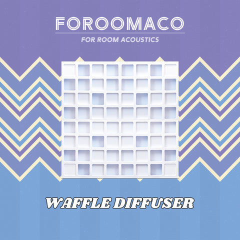 Waffle Diffuser White EVA Foam Board 4pcs
