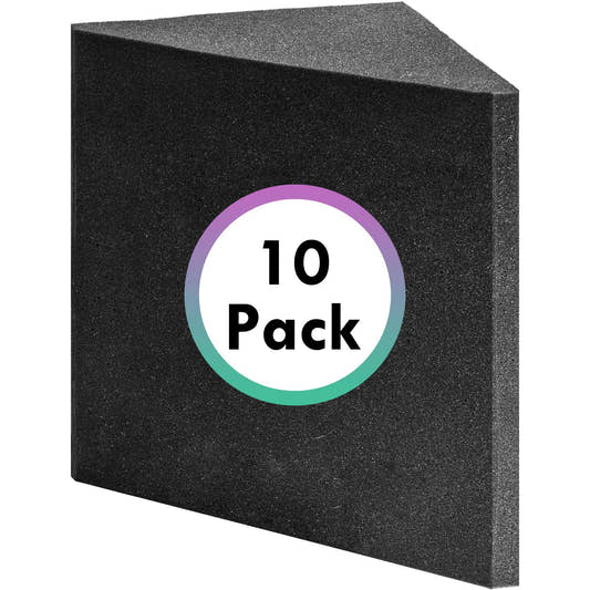 Delta Bass Traps 10 Pack Bulk - Floor to Ceiling Acoustic Corner Kit