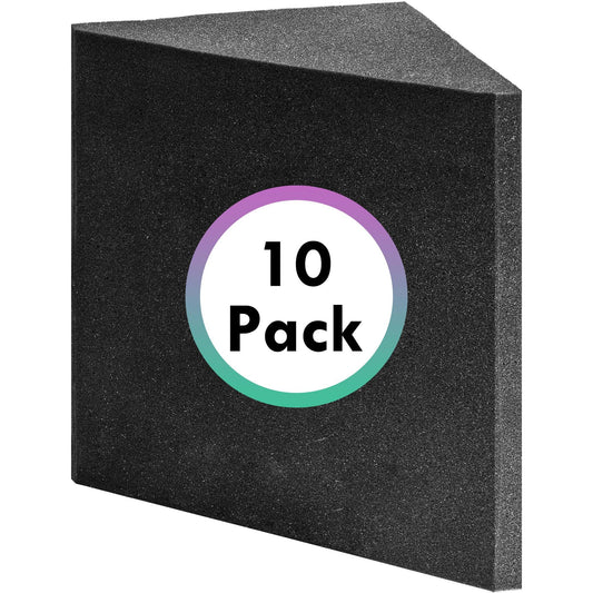 Delta Bass Traps 10 Pack Bulk - Floor to Ceiling Acoustic Corner Kit