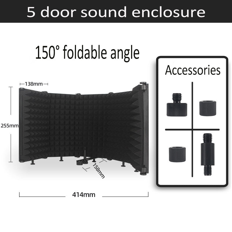 Microphone Isolation Shield Portable