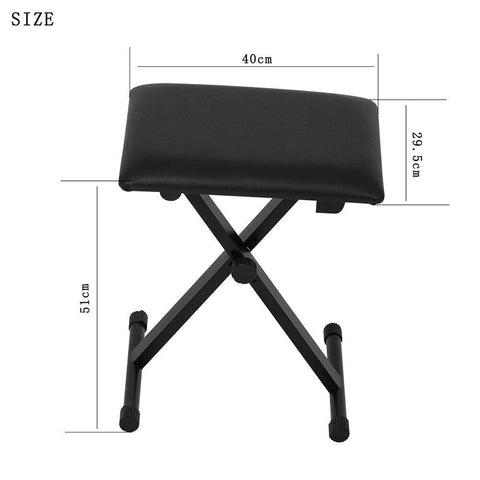 X-Style Black Folding Stool