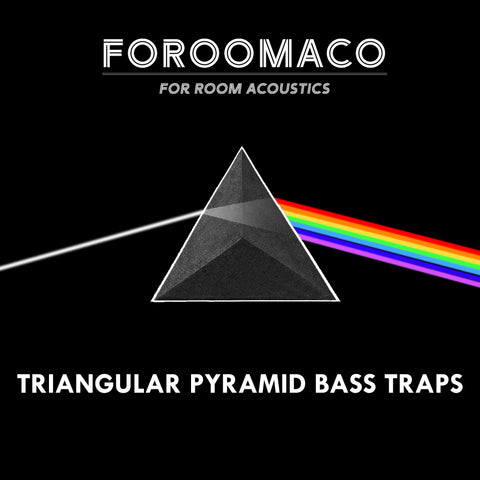 Foroomaco triangular pyramid bass trap pink floyd the darkside of the moon concepts