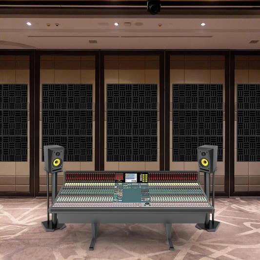 Full Wall Sound Treatment for Recording Studio - 66 Sq Ft Coverage