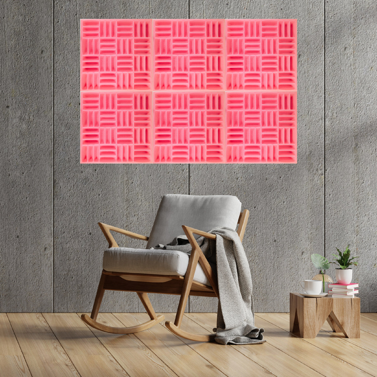 Foroomaco Acoustic foam panels pink main image