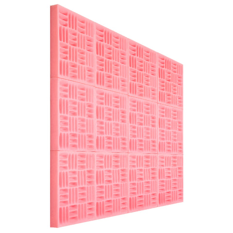 Foroomaco Acoustic foam panels pink on the wall